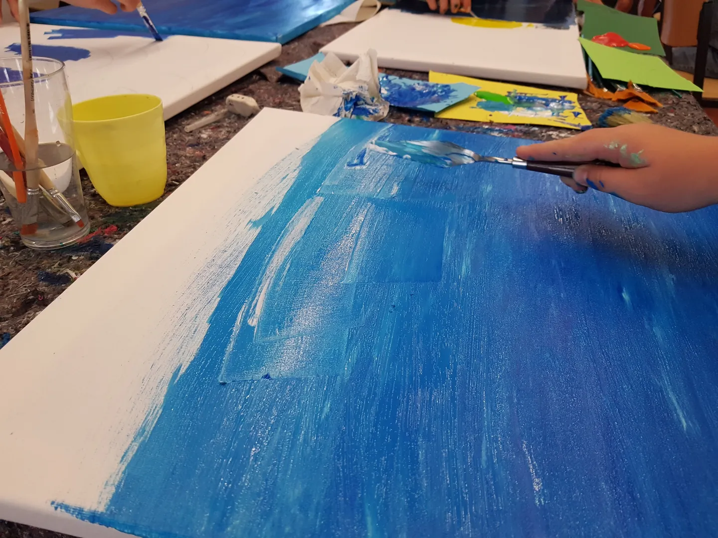 Kunstprojekt in Gesamtschule