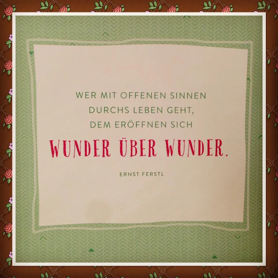 SINNE öffnen für die "Wunder"im Leben